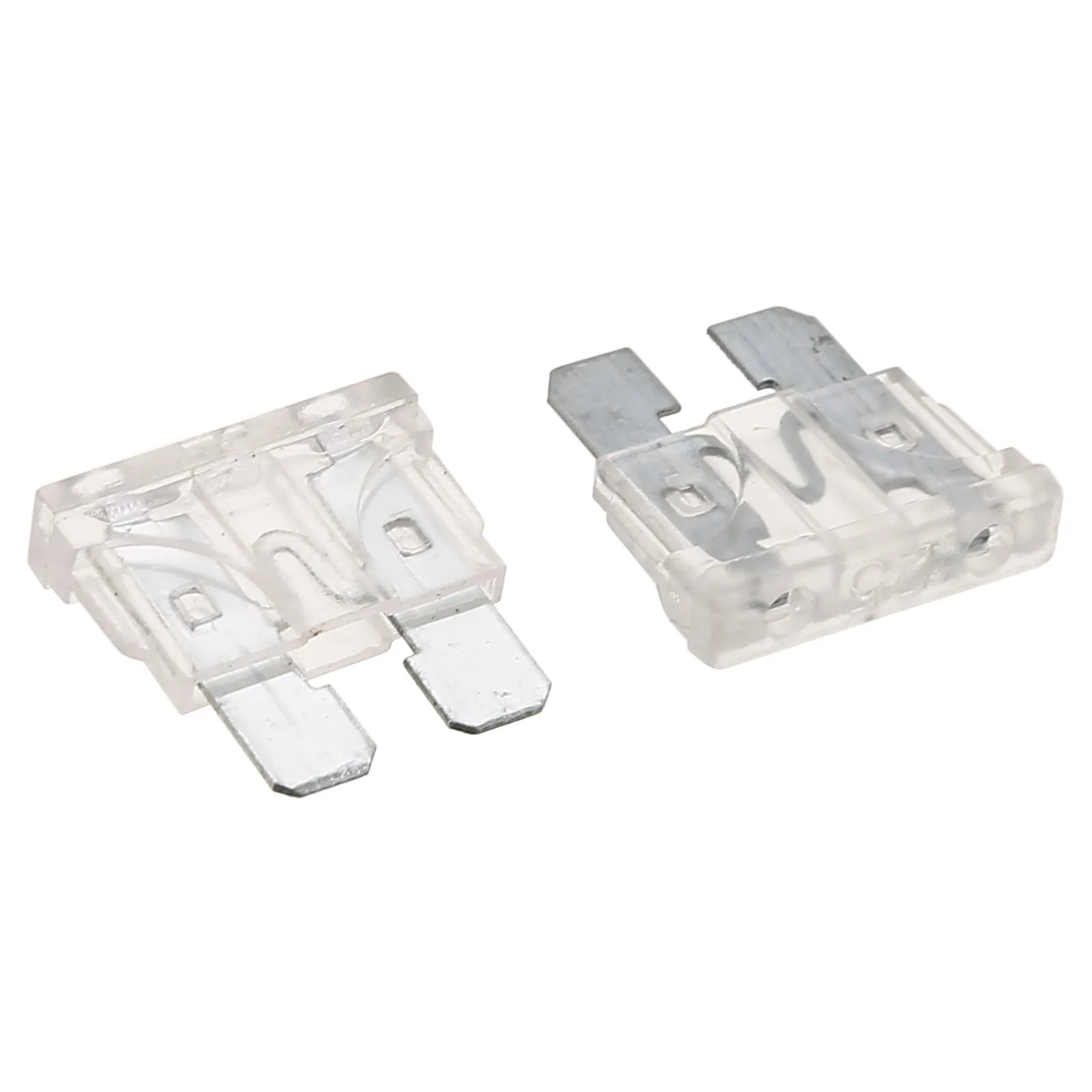 10Pcs/lot 25A Transparent Car FuseCoded Standard Blade Fuse for Auto Car Truck PC + Zn Alloy Material