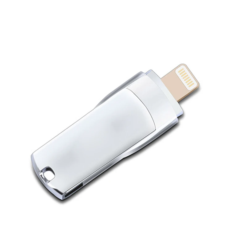 Металлическая usb-флешка 32 ГБ, USB флеш-накопитель для iPhone, флеш-накопитель 16 ГБ 32 ГБ 48 ГБ 64 Гб 128 ГБ для Mac, карта памяти