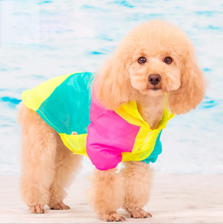 Pet dog cat Солнцезащитная одежда прозрачный УФ-свет хит цвет сшивание Кондиционер одежда дышащий жилет для собак