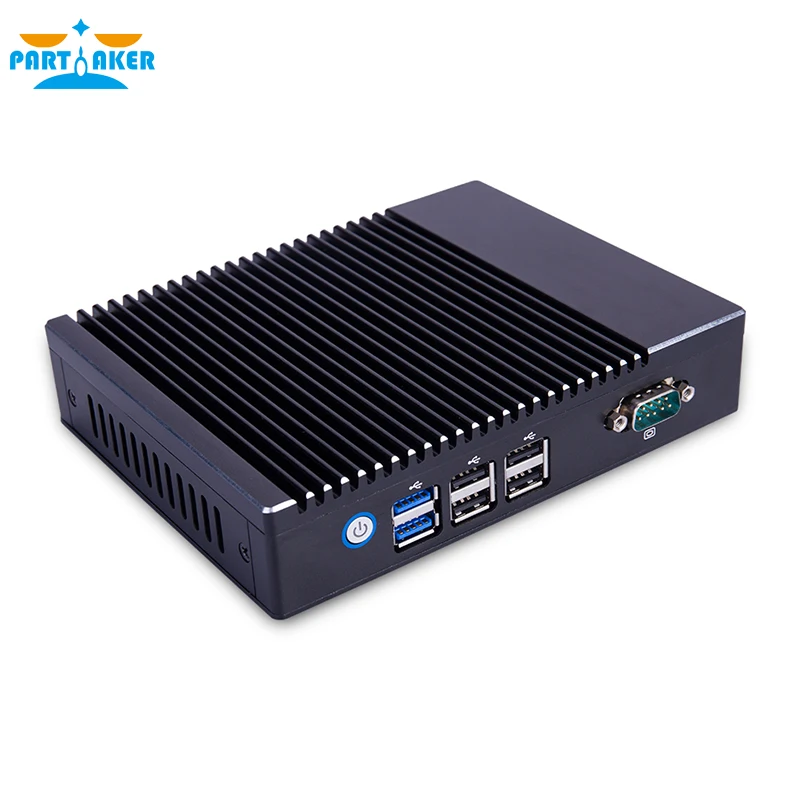 Причастником C5 четырехъядерный J3160 безвентиляторный мини-ПК PFsense маршрутизатор брандмауэр сервер с Windows Dual NIC Dual HDMI