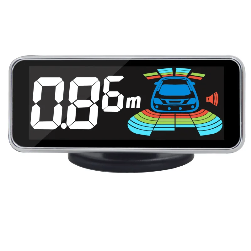 Sensor de aparcamiento de 4 sondas con pantalla de altavoz para automóvil sistema de Sensor de aparcamiento automático de Control de microordenador