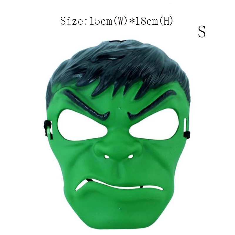 Small Hulk 20 шт./лот, детская Праздничная маска, Мстители, супергерои, косплей, реквизит, Бэтмен, Железный человек, Капитан Америка, Человек-паук, маски для детей - Цвет: Small Hulk