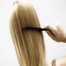 Горячая 10 шт. природных яка рога гребень совет-ручка Уход за волосами детей Профессиональный Клубок Кисть Рог яка гребни y6