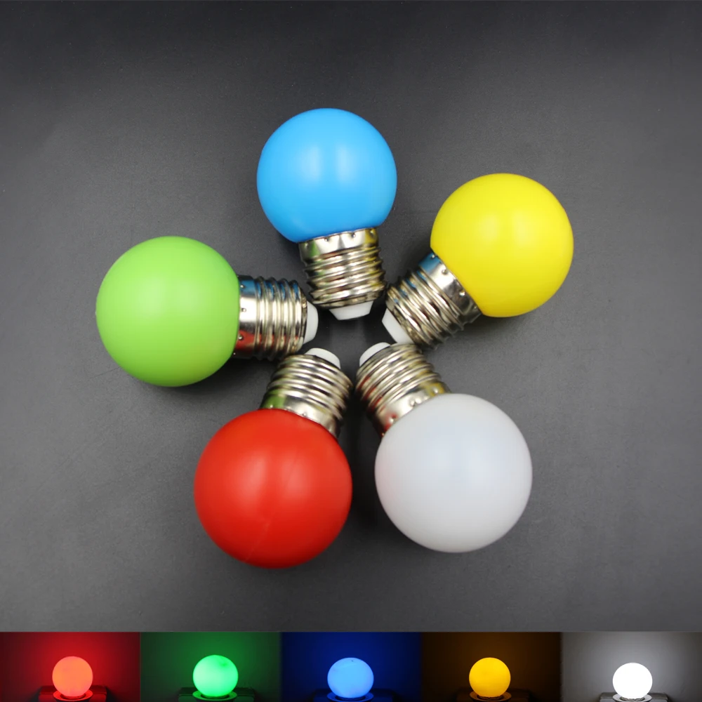 1pcs E27 1W LED Golf Ball Light Bulb AC110 240V Energy Saving Globe