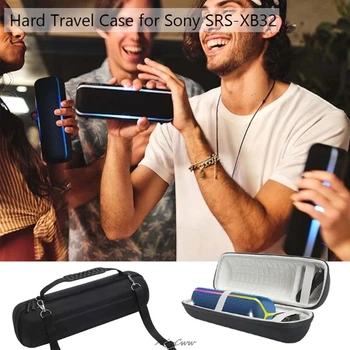 

Round Shockproof Hard Protective EVA Case Box for Sony SRS-XB32 Extra Bass Portable Bluetooth Speaker