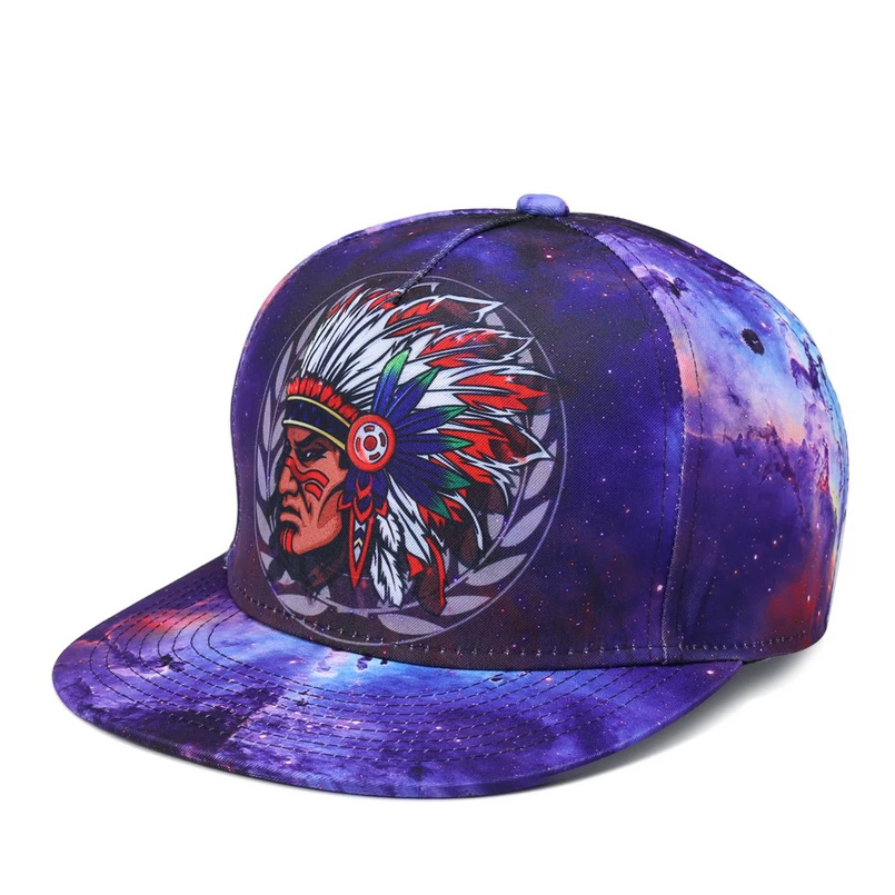 Brand NUZADA Color Printing Pattern Men Women Hat Hats Baseball Cap Fashion Trends Hip Hop Snapback Caps Bone