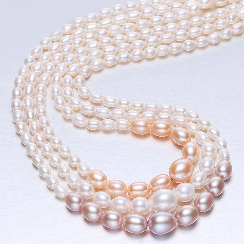 Настоящее ожерелье-чокер с жемчужинами для женщин, белое градиентное маленькое жемчужное ожерелье для девочек подарок на день рождения