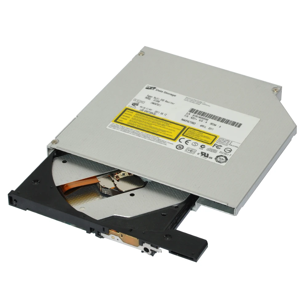 Deepfox 12,7 мм DVD CD RW горелка Писатель Внутренний SATA Оптический привод ноутбук привод DVD горелка Писатель с панелью