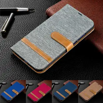 

Redmi Note 9 Phone case For Xiaomi Redmi Note 9 Pro Denim Mixed Colors Leather Flip Wallet Case For Xiaomi Redmi Note 9s Cover