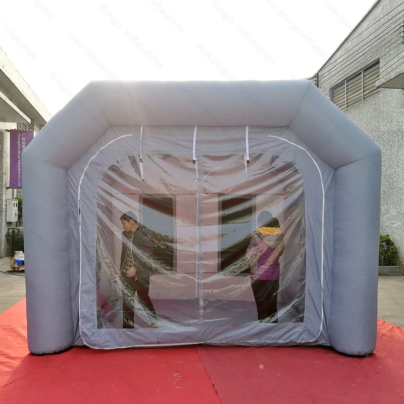  4X4X3 meters inflatable small spray booth / inflatable small paint booth / inflatable spray paint b