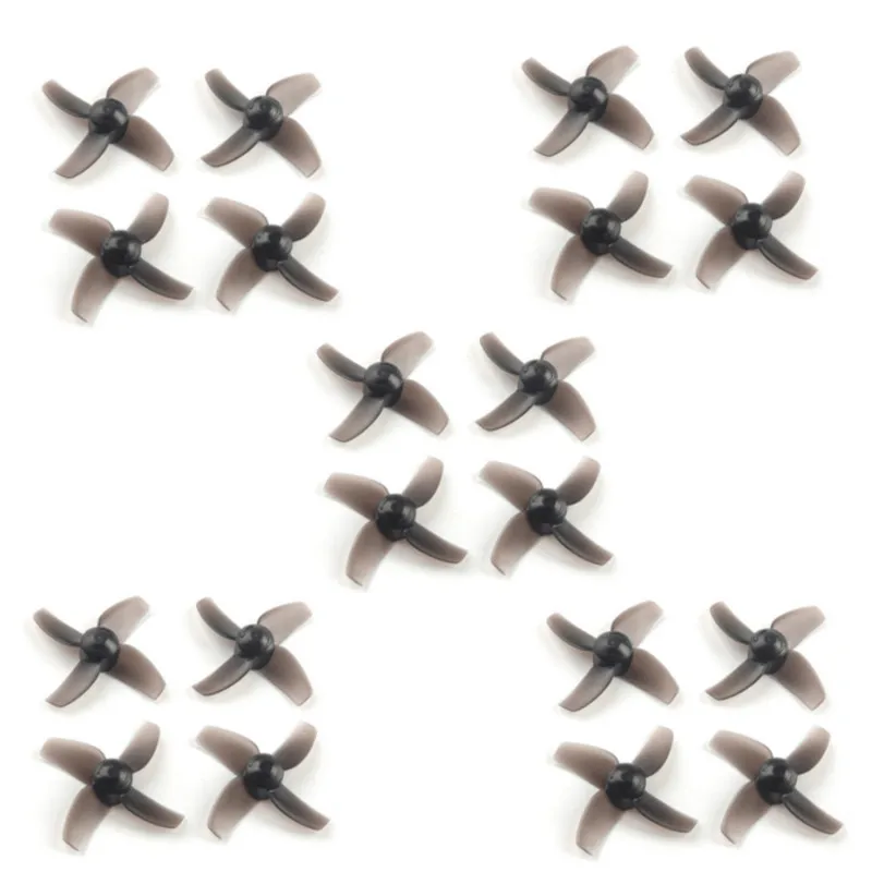 

20PCS Happymodel Mobula7 Part 40mm 1.0mm Hole 4 Blade Propeller for 0603 0703 0802 Motor Frame Spare Part Accessories
