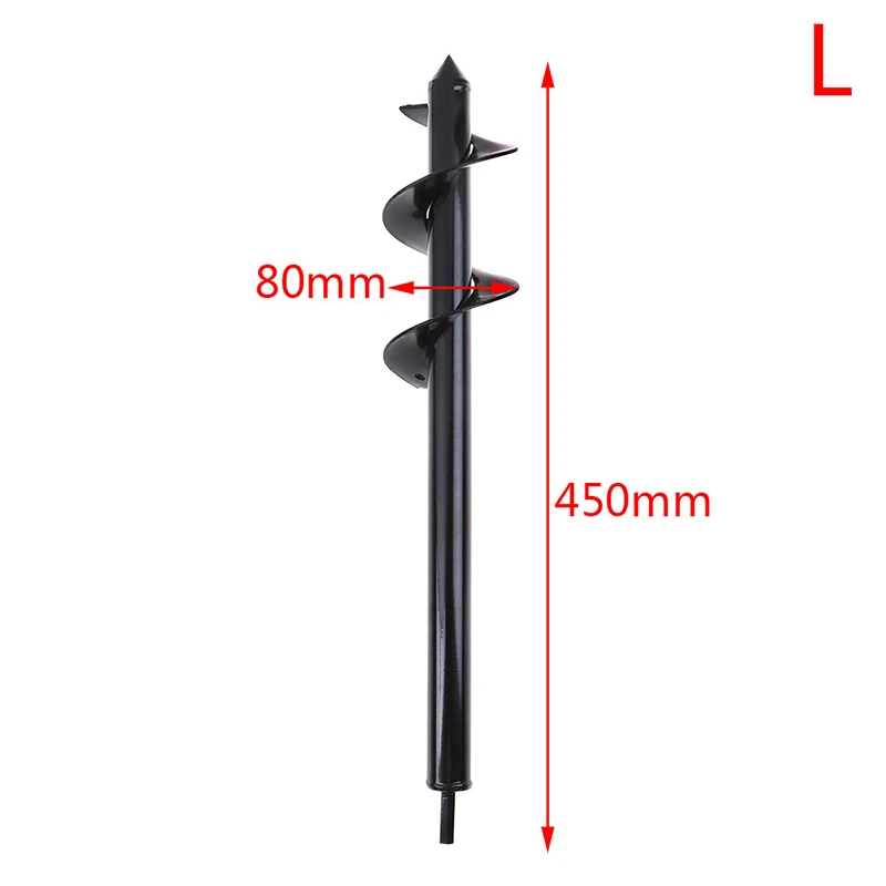 1 шт. садовый Бур спиральный цветок плантатор сверло посадки отверстие экскаватор инструмент - Цвет: L