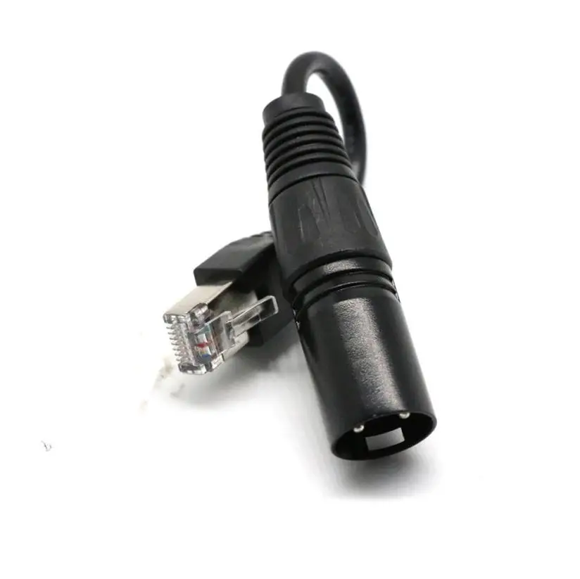 HIPERDEAL Новый 15 сантиметровый адаптер для кабеля RJ45 в XLR 3 контактный штырьковый