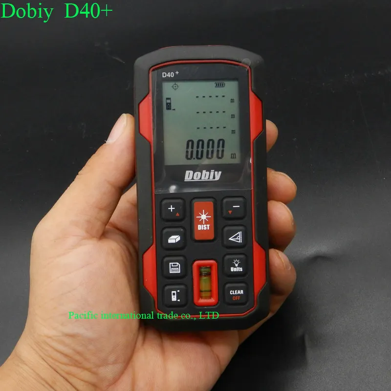 

Digital infrared Distance Meter 40M Bubble Level Rangefinder Range Finder Tape Measure Area/Volume Digital Laser Dobiy D40+