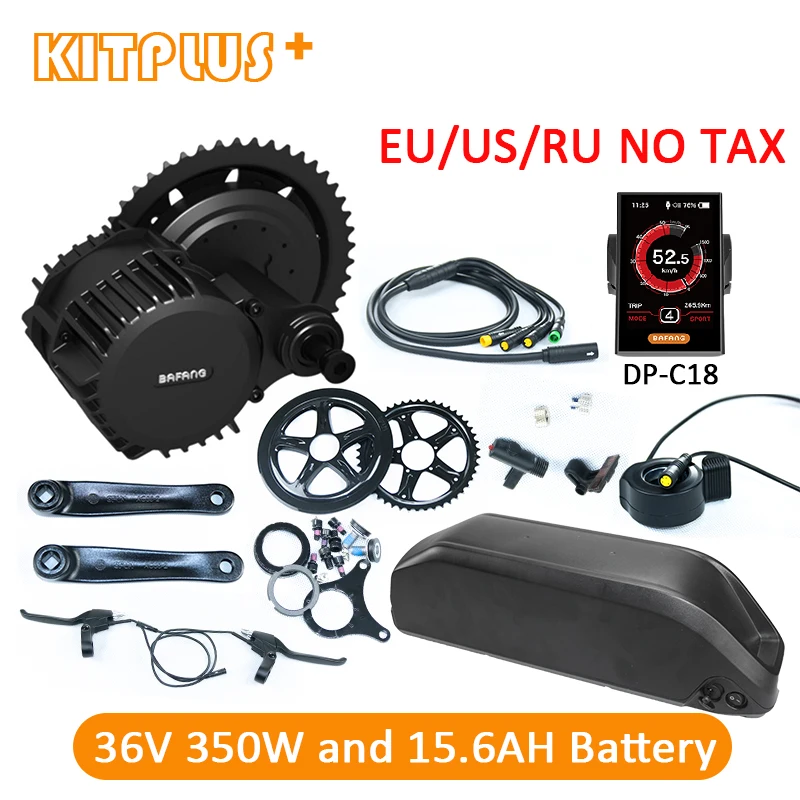 

Bafang 8Fun BBS01 36V350W E-bike Motor E Bike Conversion Kit with Battery Mid Drive Bafang Motor 350W Electric Bike Kit China