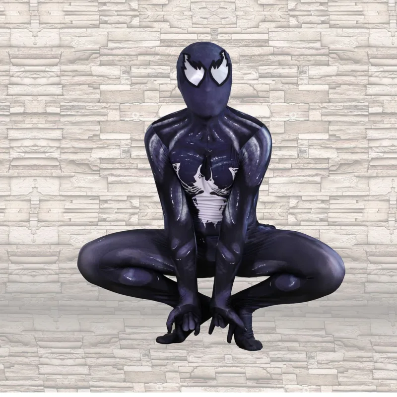 Человек паук Веном костюм симбиота zentai супергероя для взрослых женщин мужчин