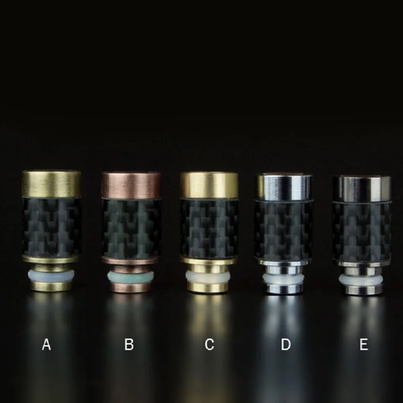 Carbon Fiber 510 Drip Tips Flat Wide Bore Drip Tip mouthpiece driptip