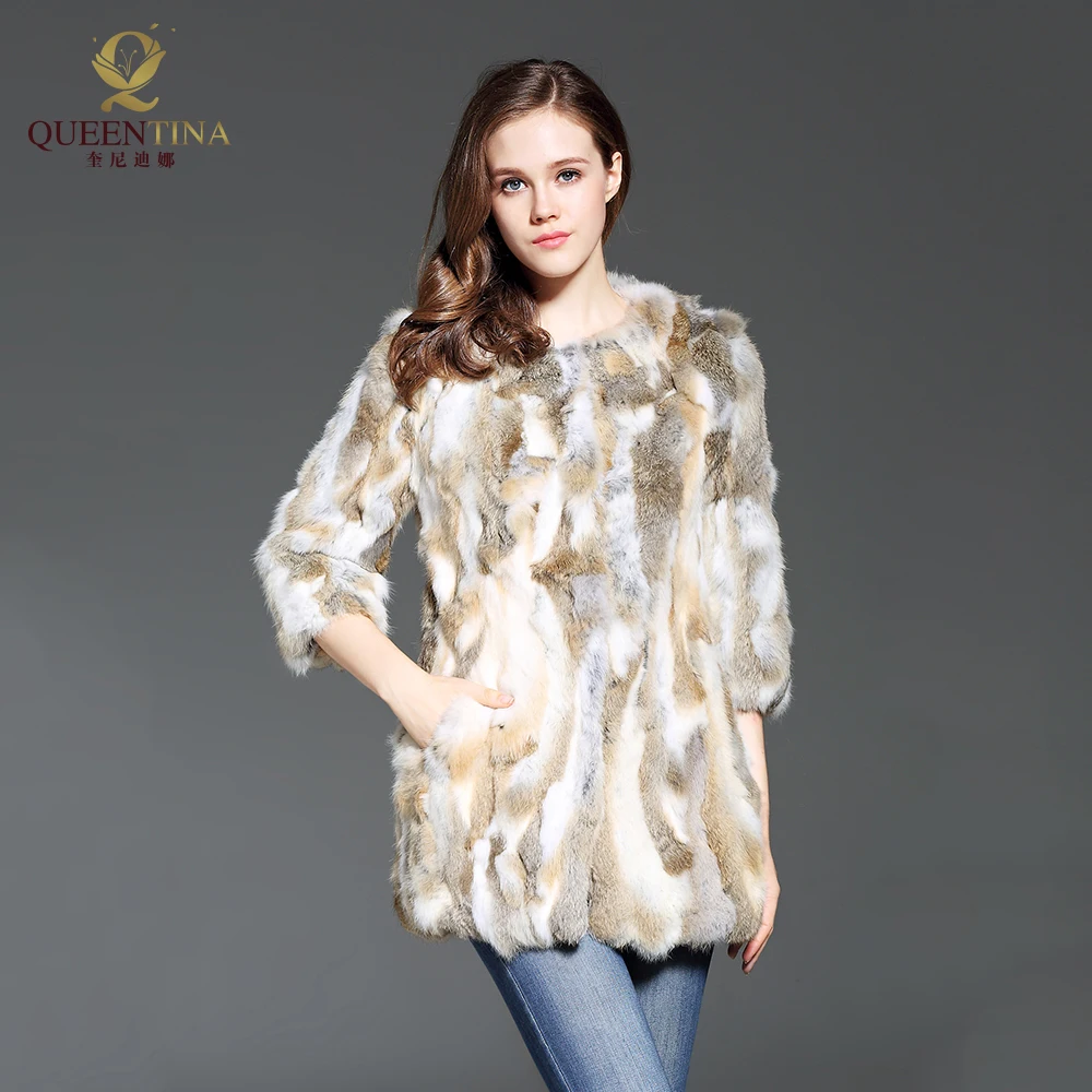 

Women Rabbit Fur Jacket Real Fur Coats for Women Winter Autumn Fur Vest Coat Fashion Outwears High Quality New Real Fur Overcoat