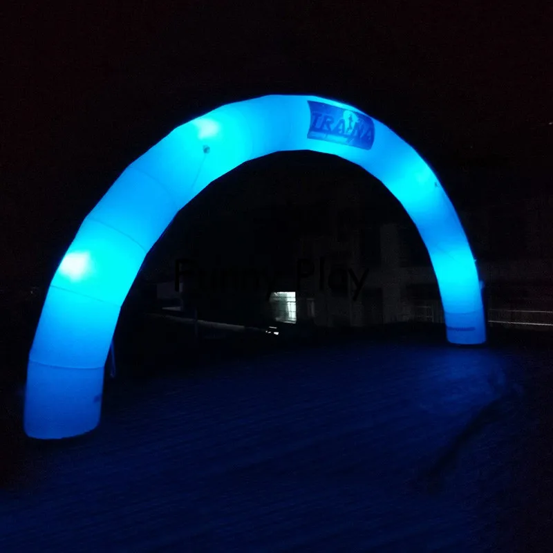 Надувная Радужная Арка с RGB освещением для шоу СВЕТОДИОДНАЯ светящаяся надувная