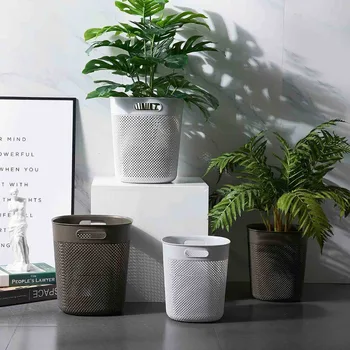 

Creative Trash Can European Style Trash Bin Desktop Plastic Dustbin Wastebasket Kitchen Living Room Garbage Bin Can