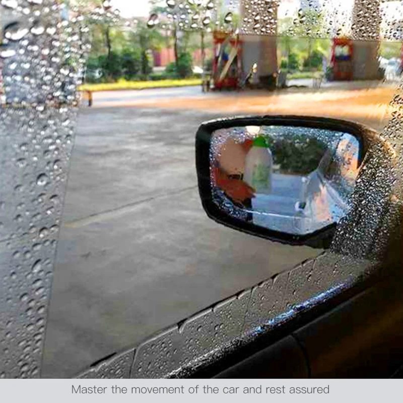 2 шт противотуманная пленка заднего вида зеркальная защитная пленка для автомобиля анти-дождь стекло автомобиля противотуманная пленка зеркало заднего вида пленка непромокаемая