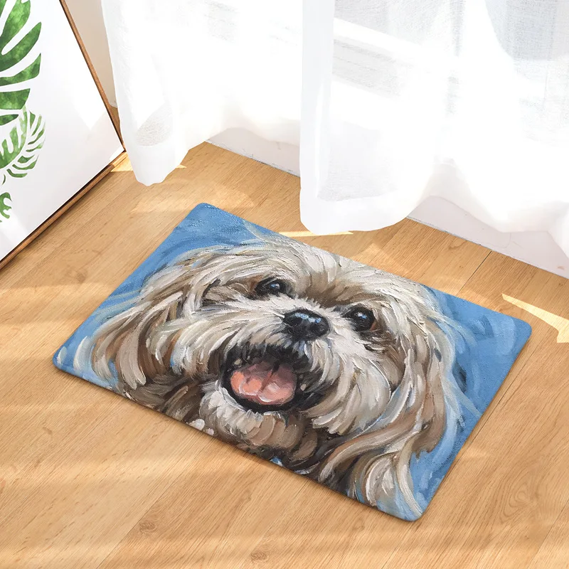 

Kawaii Animal Welcome Floor Mats Animal Dog Printed Bathroom Kitchen Carpets Doormats Floor Mat For Living Room Anti-slip Tapete