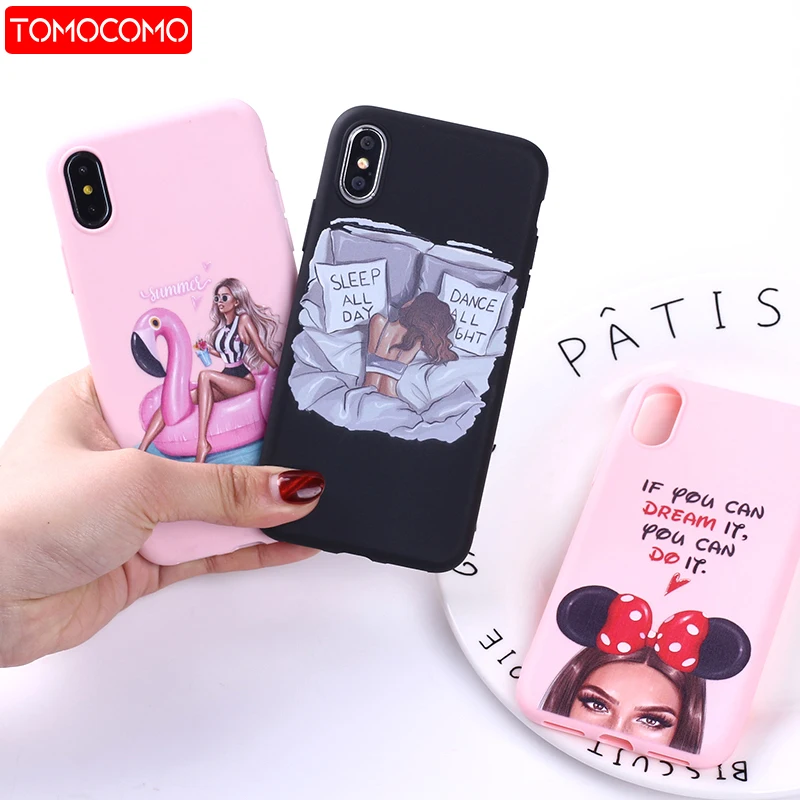 Модный мягкий силиконовый чехол для iPhone 11 126 8 8Plus X XS Max 7 7plus с изображением