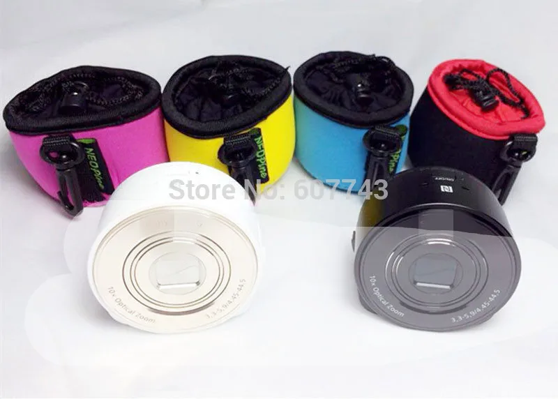 

Neoprene Soft Camera Lens Protect Case Cover Pouch Bag For Sony DSC-QX10, 1pcs 4 colors for choose