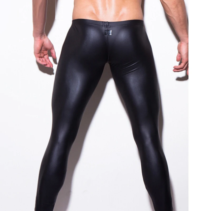 Bigsweety модные для мужчин s тонкий карандаш брюки Лидер продаж штаны для выступлений черный искусственная кожа Леггинсы для женщин мотобрюки