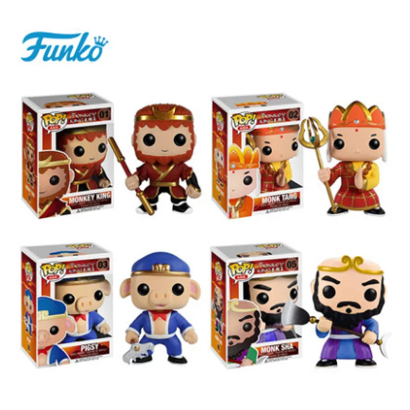 Оригинальный FUNKO Поп Король обезьян Сунь Укун свинья подвижная фигурка-модель игрушки для друга Коллекция подарков на день рождения для