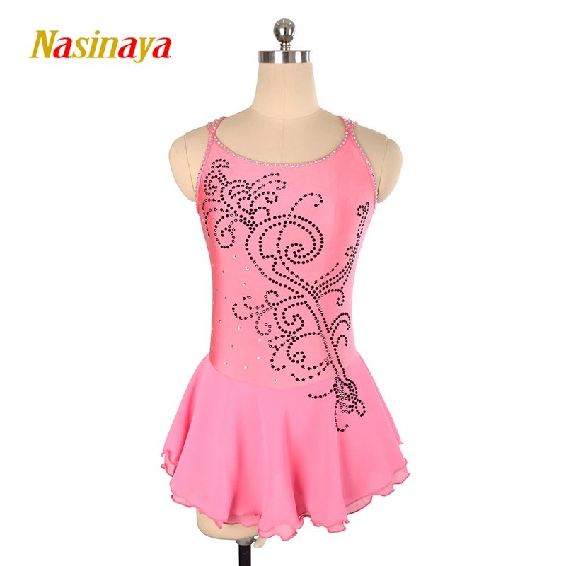 

Nasinaya Figure Skating Dress Customized Competition Ice Skating Skirt for Girl Women Kids Patinaje Gymnastics Performance 188