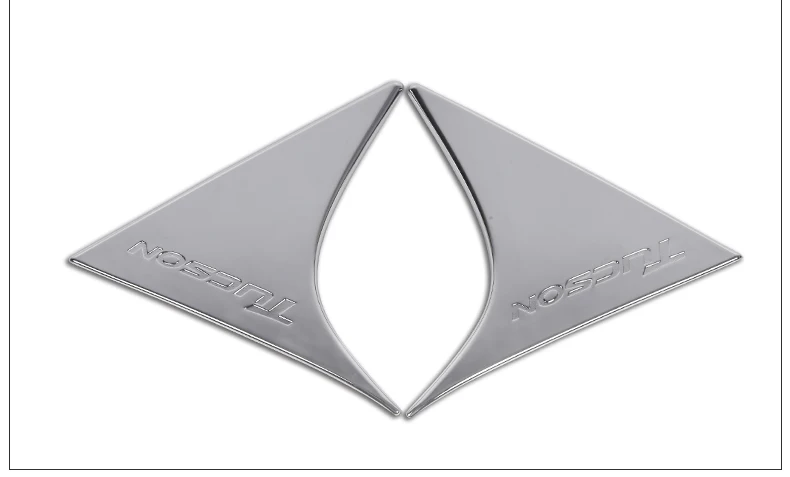 ABS хромированный задний спойлер Накладка для аксессуары Hyundai Tucson - Цвет: Серебристый