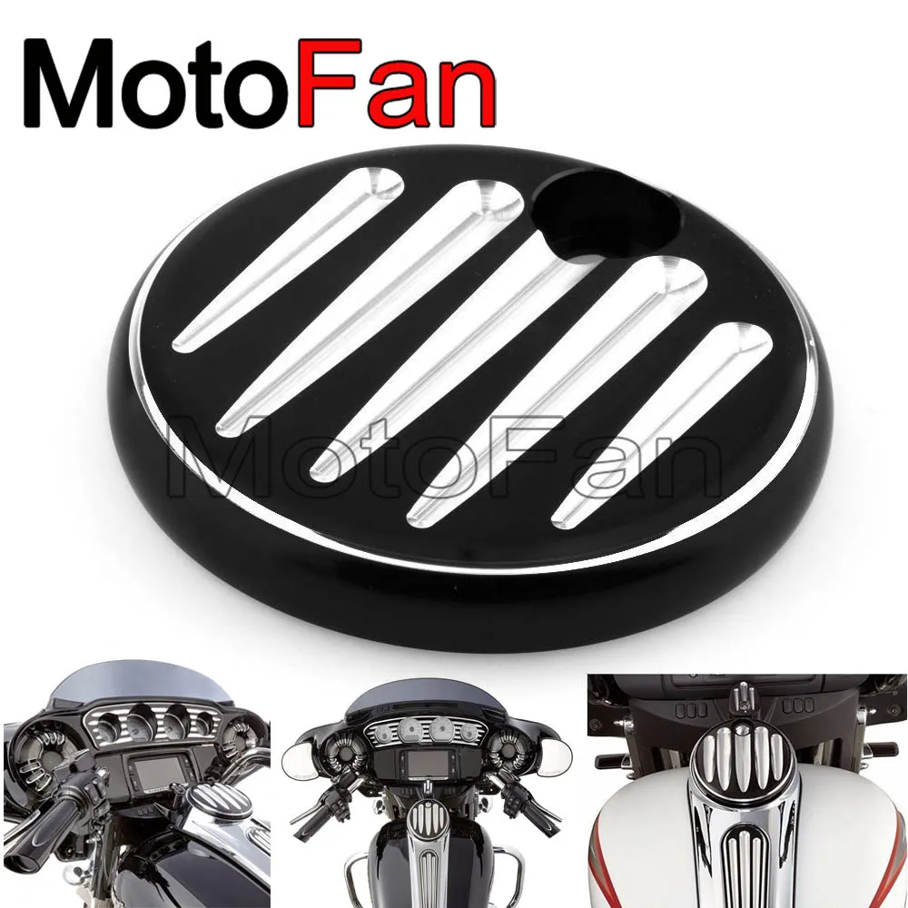 Custom Motorcycle Fuel Door Cover Gas 