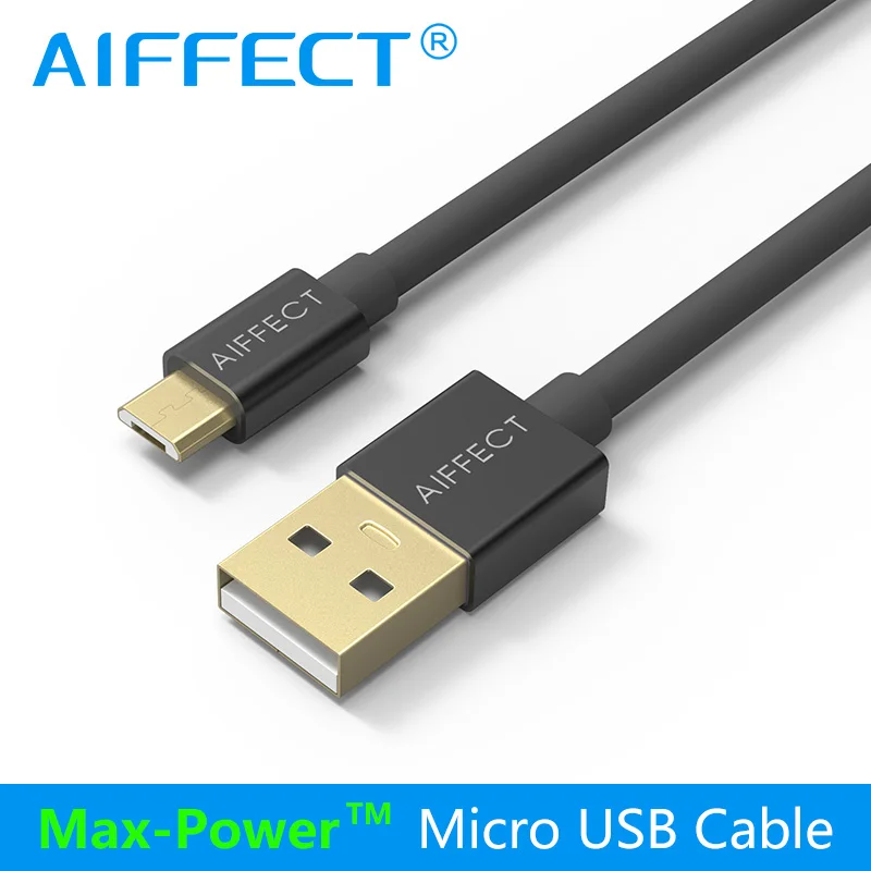 AIFFECT 5V3A USB зарядное устройство кабель 1 м 1,5 м металлический штекер Micro USB кабель быстрая Синхронизация данных для samsung Xiaomi Huawei HTC LG Androidphone