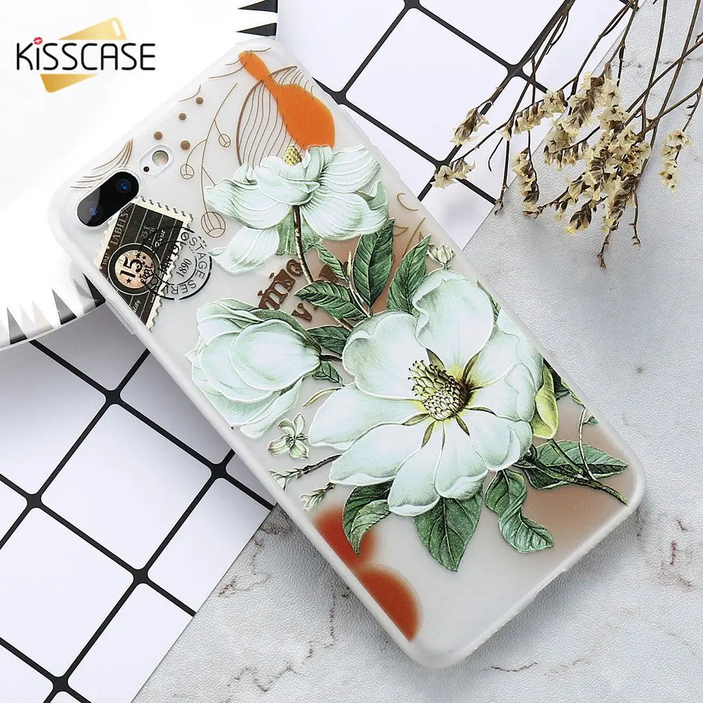 Чехол KISSCASE с рисунком для iPhone XS чехол MAX XR 3D рельефный силиконовый телефона 6S 6 7 8