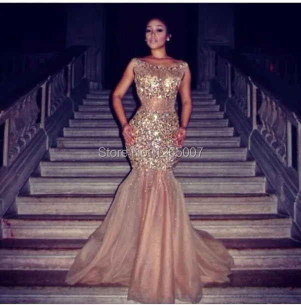 Tan Mermaid Dress 2025