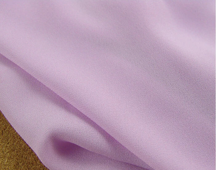 

2 meters 148cm 58.26" width light purple chiffon fabric pearl yarn fabric summer dress materials MM146