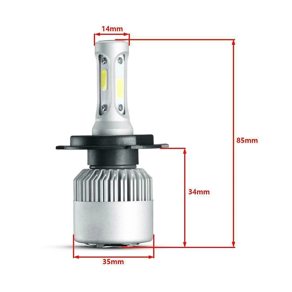 Billige 1 paar Ironwalls H4 9003 hb2 Led Scheinwerfer Lampen Kit Strahl 6500k Cree Lampe H4 Auto Led Lampe Led scheinwerfer