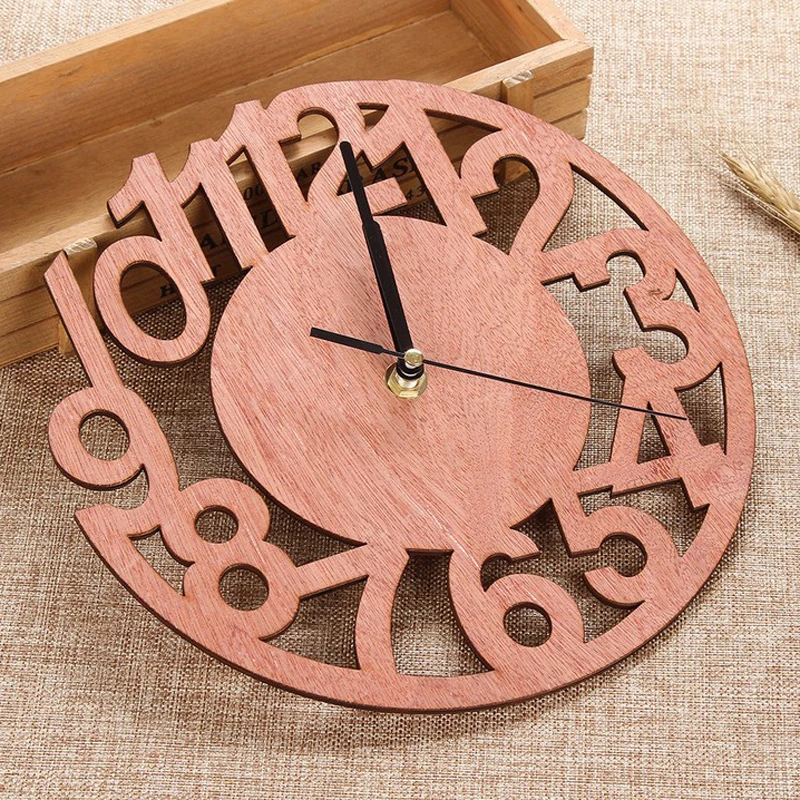 Newest Modern 3D Wooden Tree Wall Clock DIY Watches Office Home Living Room Decor Gift 3 Tree