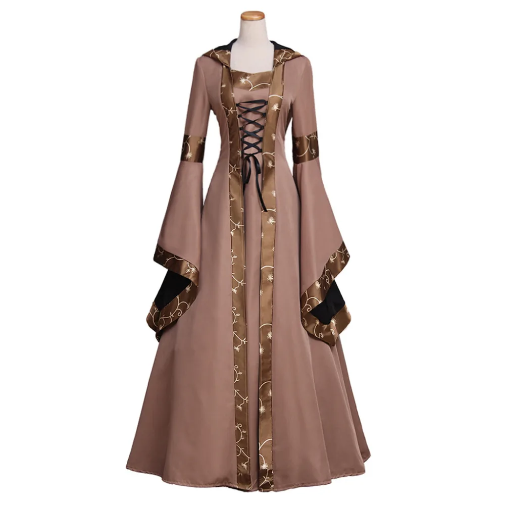 Vrouw Europese Retro Kleding Renaissance Middeleeuwse Gothic Kap Lange Jurken Party Custom Made|custom woman|medieval gothic dressesgothic medieval dresses -