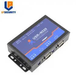 LPSECURITY натуральная 2 Порты серийный RS232/RS485/RS422 к Ethernet конвертер шлюз