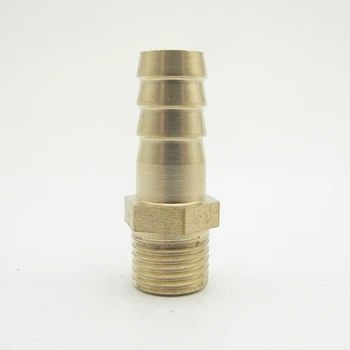 

10mm OD Hose Barb x M12x1.25 Metric Male Thread Brass Barbed Pipe Fitting Coupler Connector Adapter Splicer For Fuel Gas Water