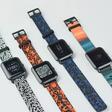 Xiaomi Amazfit Смарт-часы ремешок радуга и Тотем серии Цвета молодежное издание оригинальный