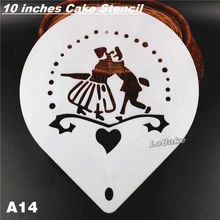 10 дюймов, Новое поступление танцы целующаяся парочка мужчины и женщины ПП формы для выпечки прессформы для Мусса Тирамису десертов литья расходные материалы