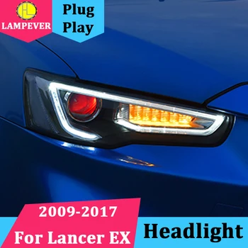 

Car Styling Head Lamp case for Mitsubishi Lancer Headlight 2009-2017 Sentra LED Headlights DRL H7 D2H Hid Bi Xenon Beam