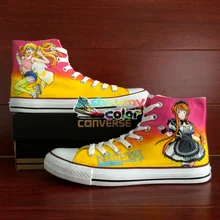 Men Converse Women’s Skateboarding Shoes Designer Canvas Sneakers Hand Painted Anime Shoes Nisekoi Athletic All Star