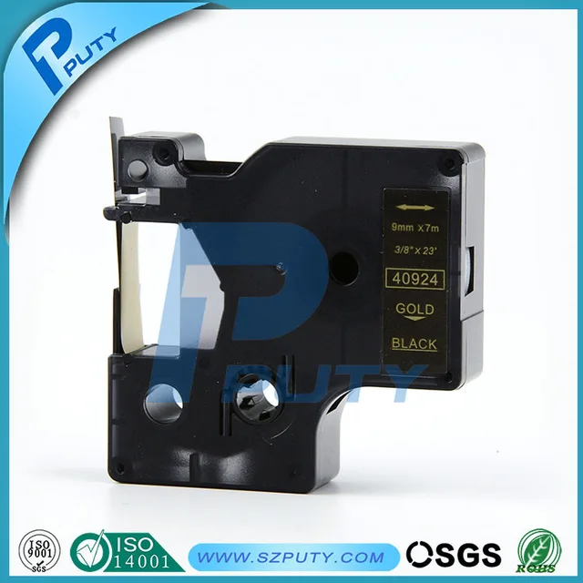 Best Price 10 packs 9mm Gold on Black 40924 compatible label tapes for dymo label printers Best Price 10 packs 9mm Gold on Black 40924 compatible label tapes for dymo label printers
