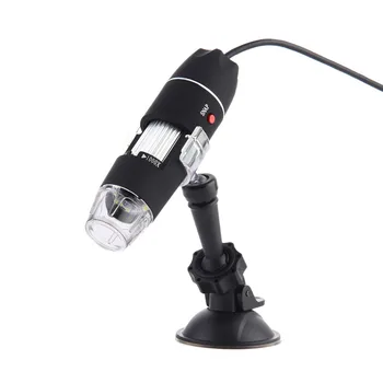 

1000X Practical Digital USB Microscope With 8 LED Endoscope Camera Black Magnifier Microscopio