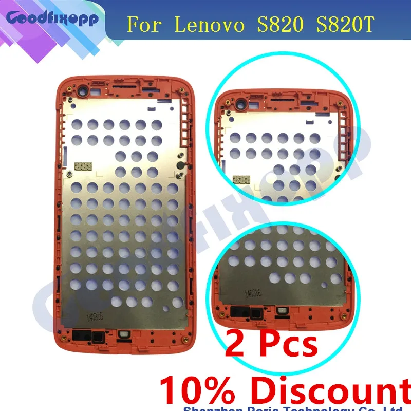 

Original LCD Holder Screen Front Frame For Lenovo S820 S820T Housing Case Replacement Parts With Adhesive For Lenovo S820