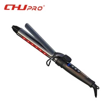 Инфракрасная Плойка для завивки волос ЖК-дисплей электрическая плойка для волос быстро нагревающиеся завивки щипцы для завивки и выпрямления профессиональные волосы для укладки керамики